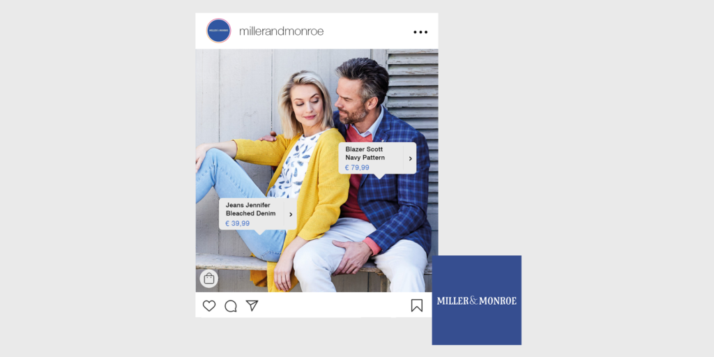 INSTAGRAM SHOPPING FUNCTIE VOOR MILLER & MONROE